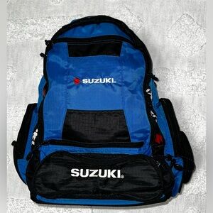 Blue and Black Men's Backpack